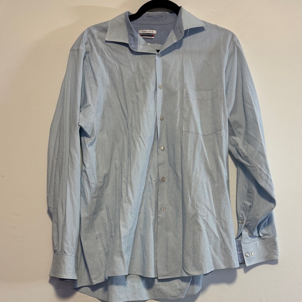 Van Heusen Flex Collar Blue Shirt